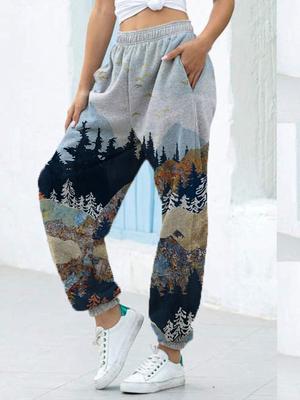 Lady's Mountain print slacks