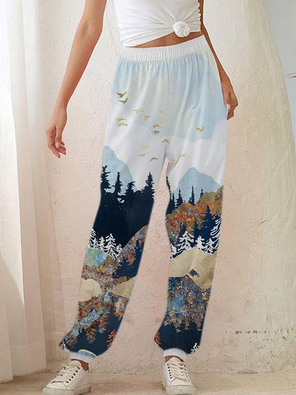 Lady's Mountain print slacks