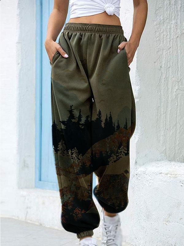 Lady's Mountain print slacks