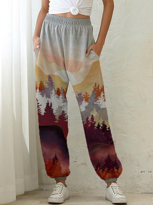 Lady's Mountain print slacks