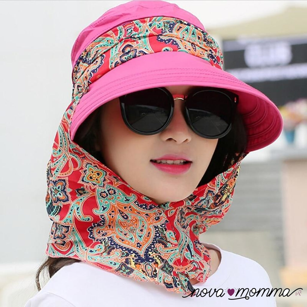 50% Off Anti-Uv Sun Hat Beach Foldable Pink