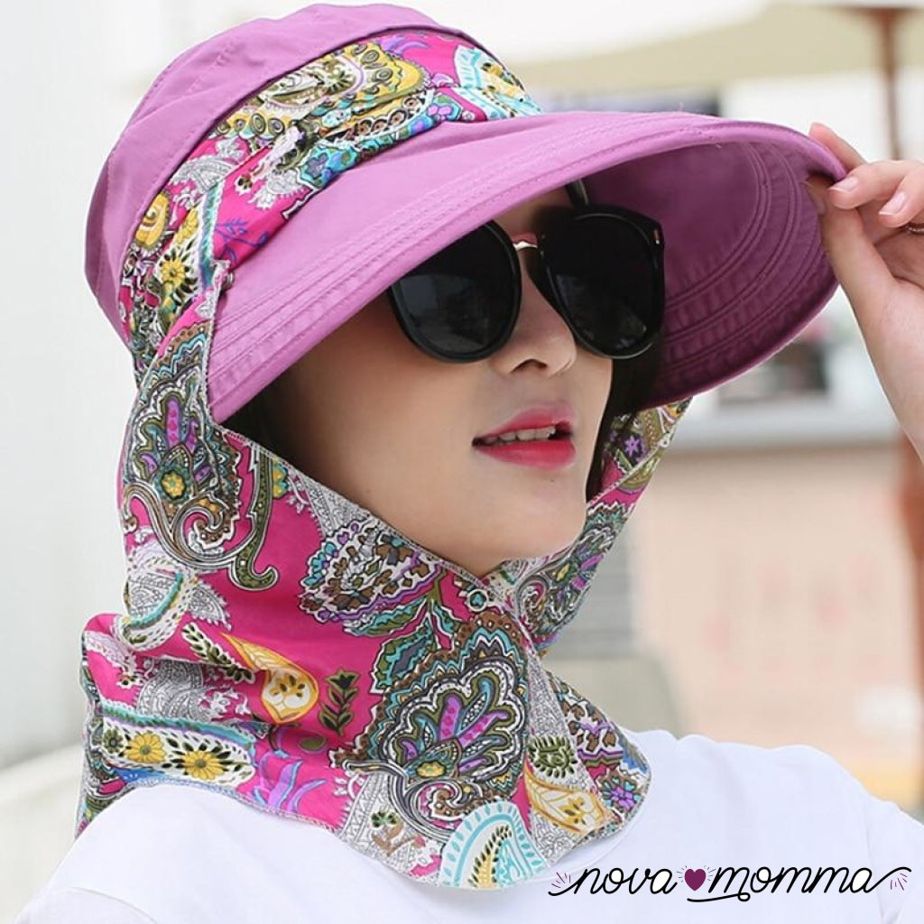 50% Off Anti-Uv Sun Hat Beach Foldable Purple