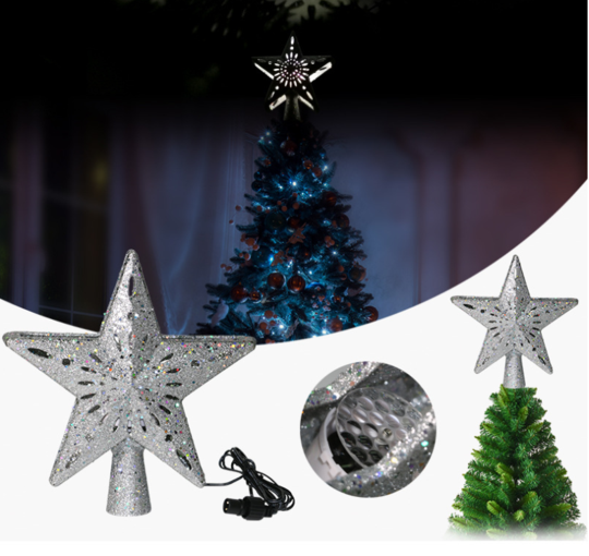 3D twinkling stars Christmas tree decoration