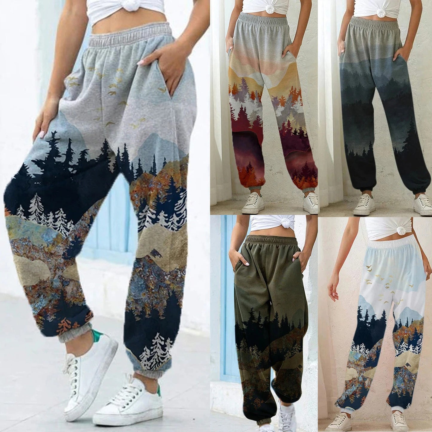 Lady's Mountain print slacks