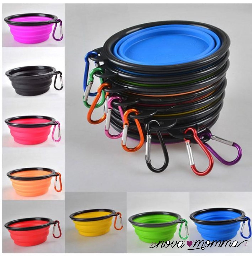 Collapsible Silicone Dog Bowl