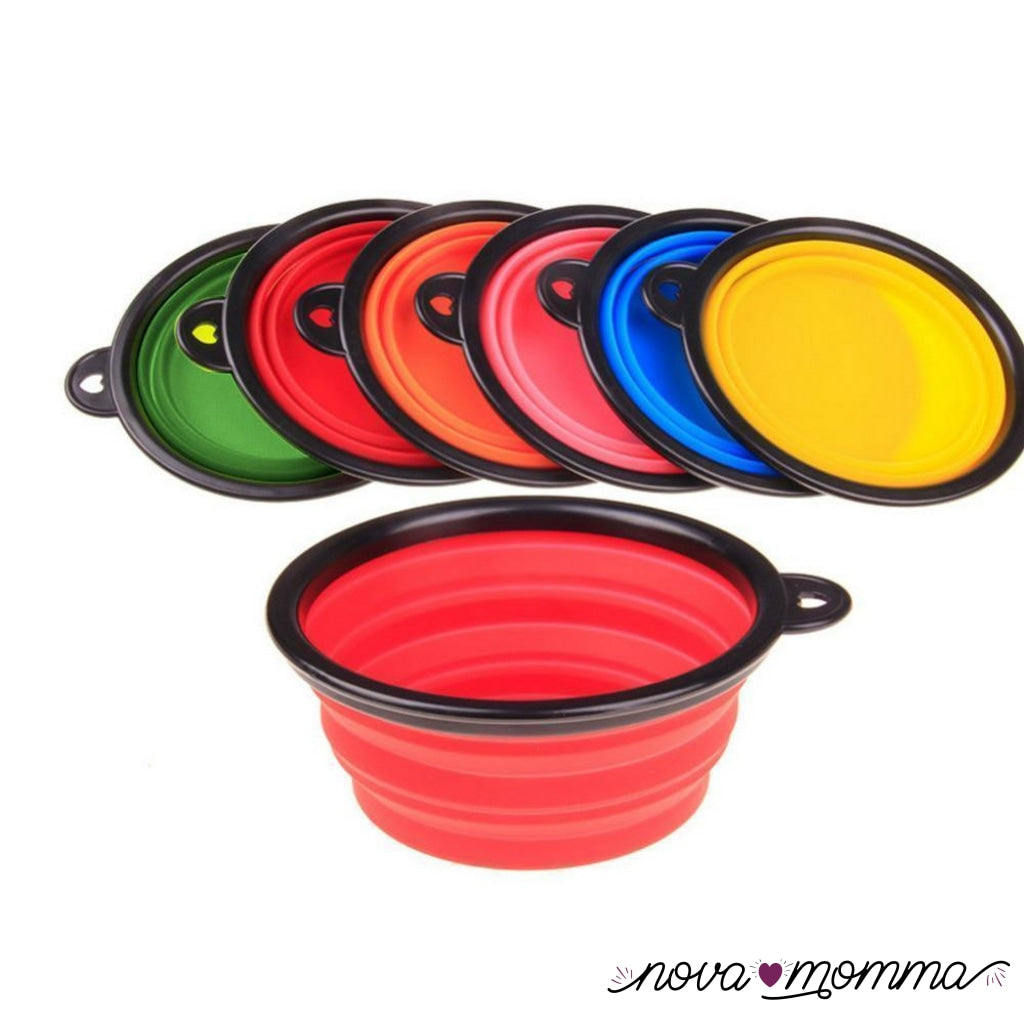 Collapsible Silicone Dog Bowl