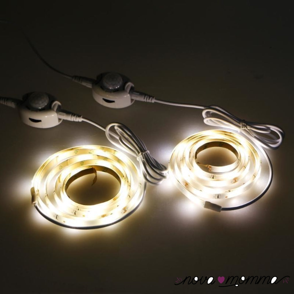 Dual Motion Activated Bed Light Flexible Led Strip Sensor Night With Automatic