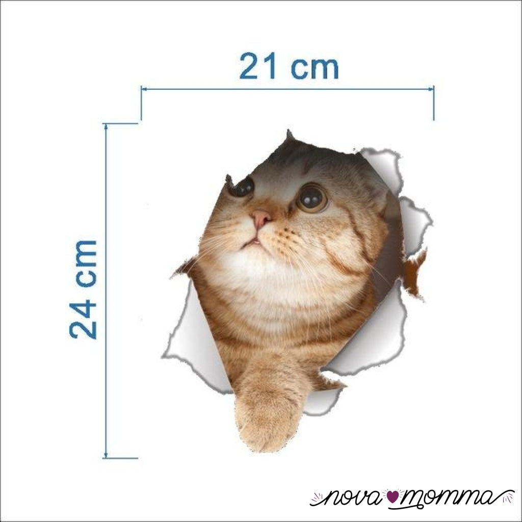 Exclusive 3D Pet Decals Cat 3