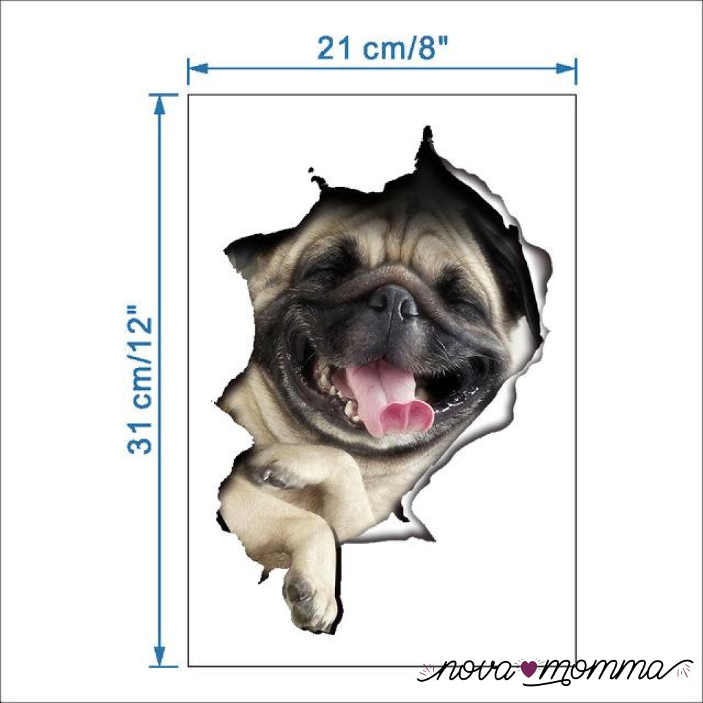 Exclusive 3D Pet Decals Dog 1