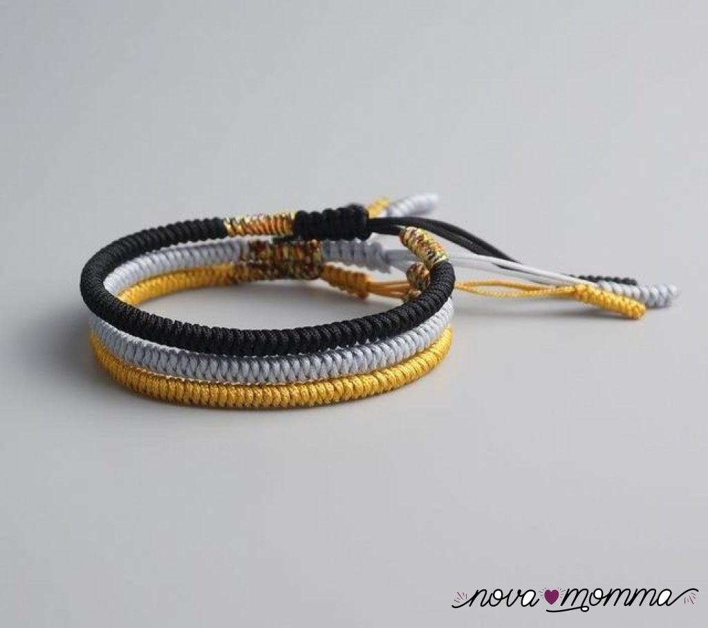 Handmade Buddhist Knots Rope Bracelet 2-3Pcs