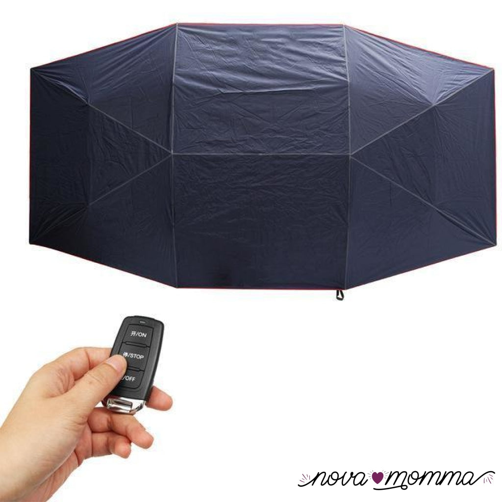 Hottest Manual Portable Umbrella Car Roof Cover Cyan