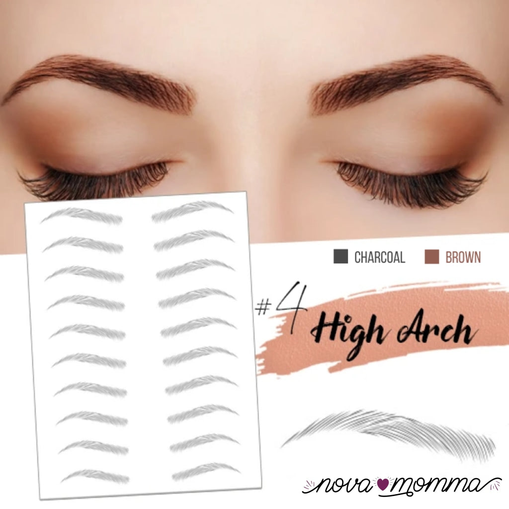 Instaeyebrows Tattoo #4 High Arch (*best Seller) / Charcoal Starter Pack (10 Sets)