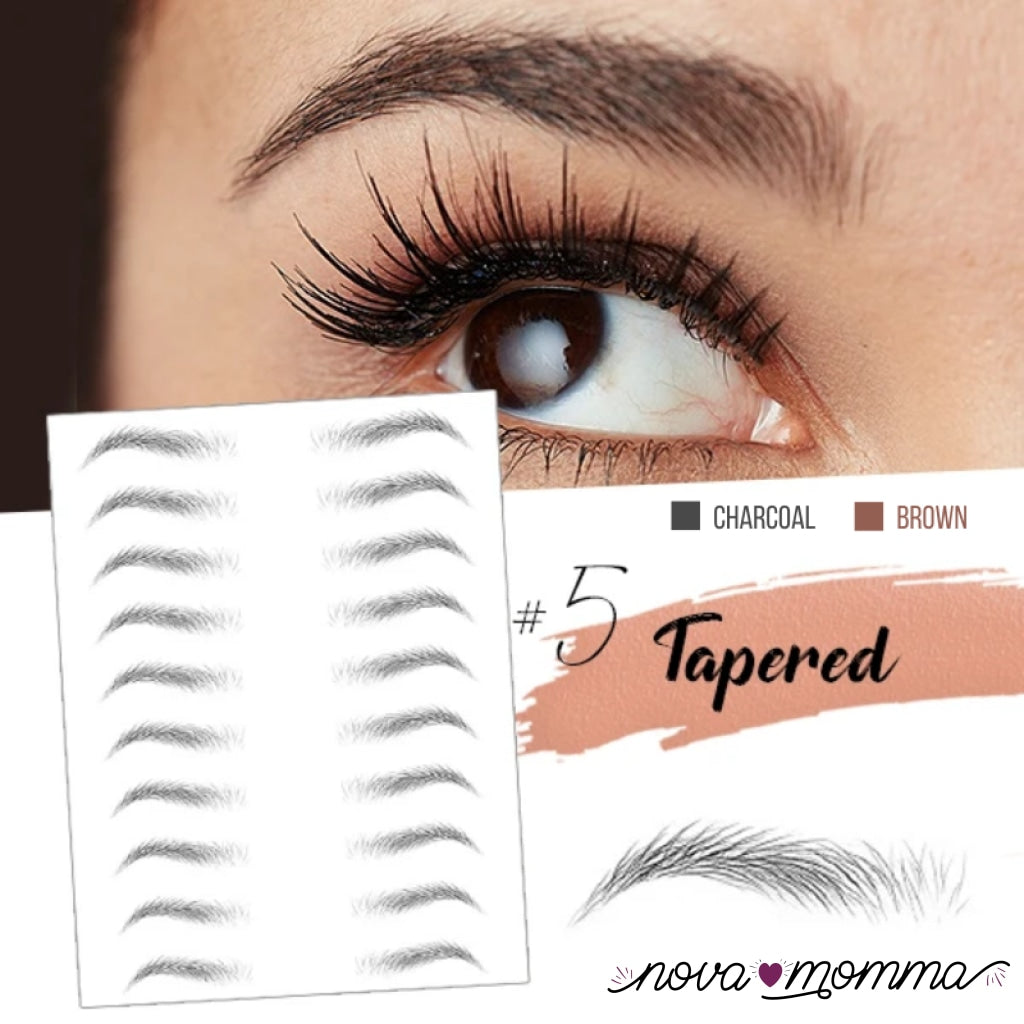 Instaeyebrows Tattoo #5 Tapered / Charcoal Starter Pack (10 Sets)