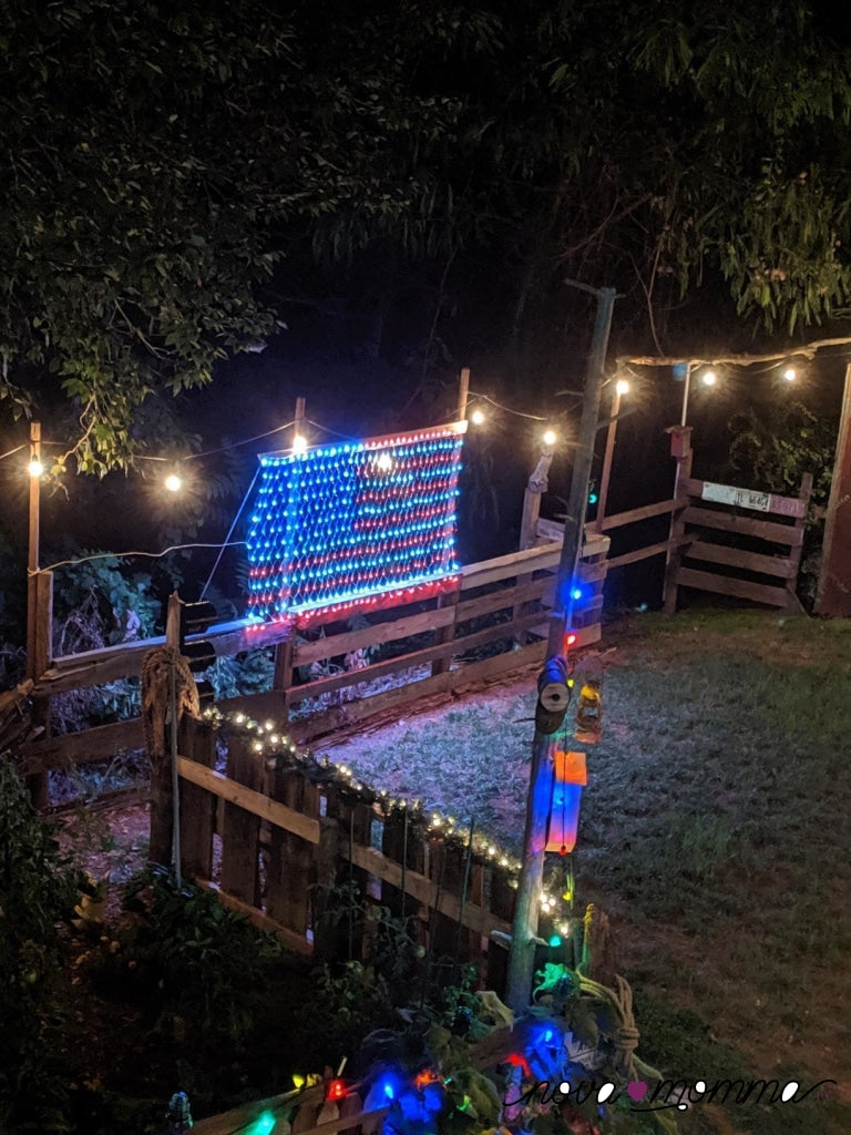 Last Day 50% Offamerican Flag 420 Led String Lights- 4Th Of July Usa Outdoor Lights