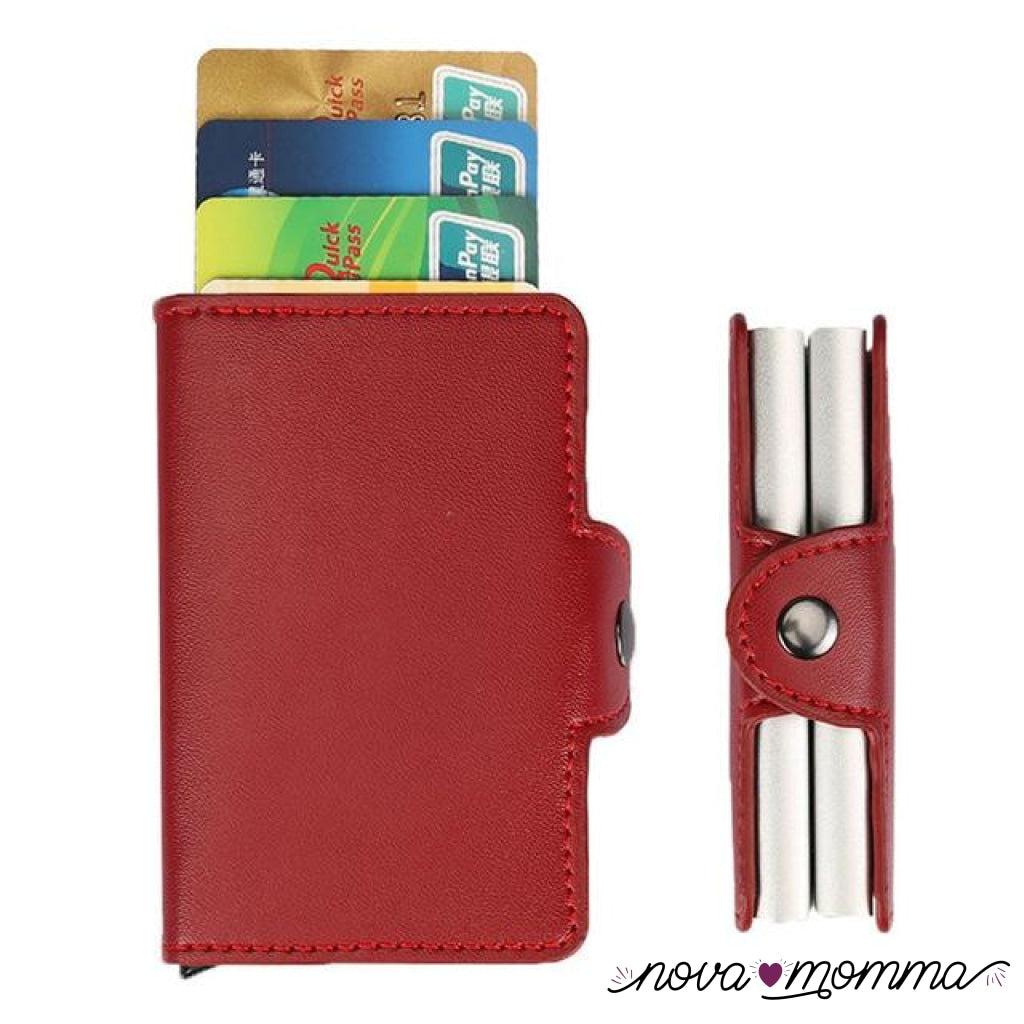 Luxury Card Organizer Red