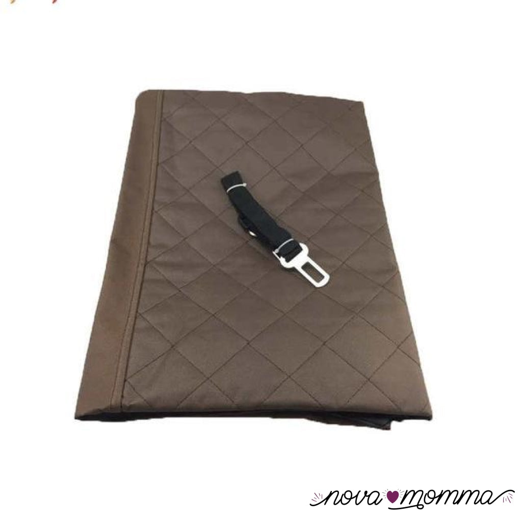 Luxury Waterproof Pet Seat Cover For Cars Coffee / 140X150Cm