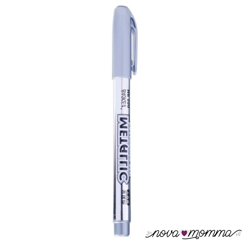 Metal Waterproof Paint Marker Pen Silver