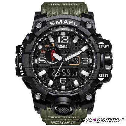 Military Sports Watch Black Armygreen