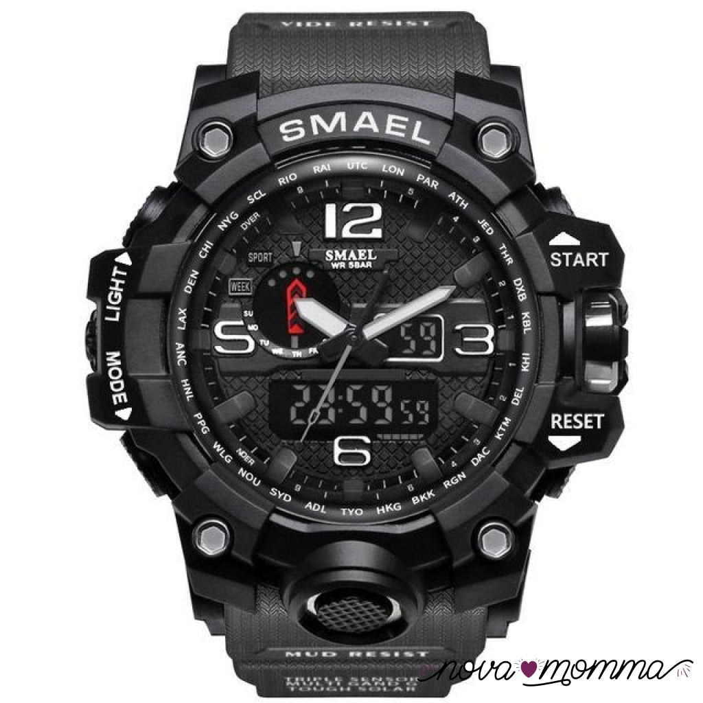 Military Sports Watch Black Gray