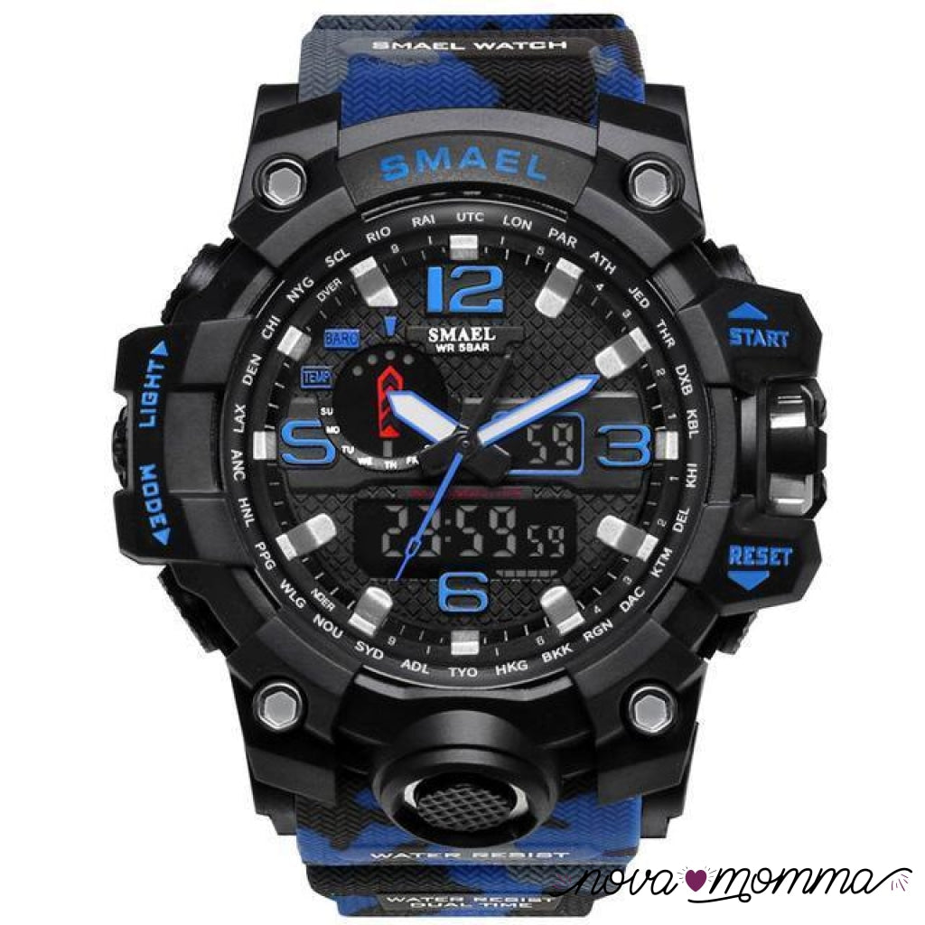 Military Sports Watch Blue M