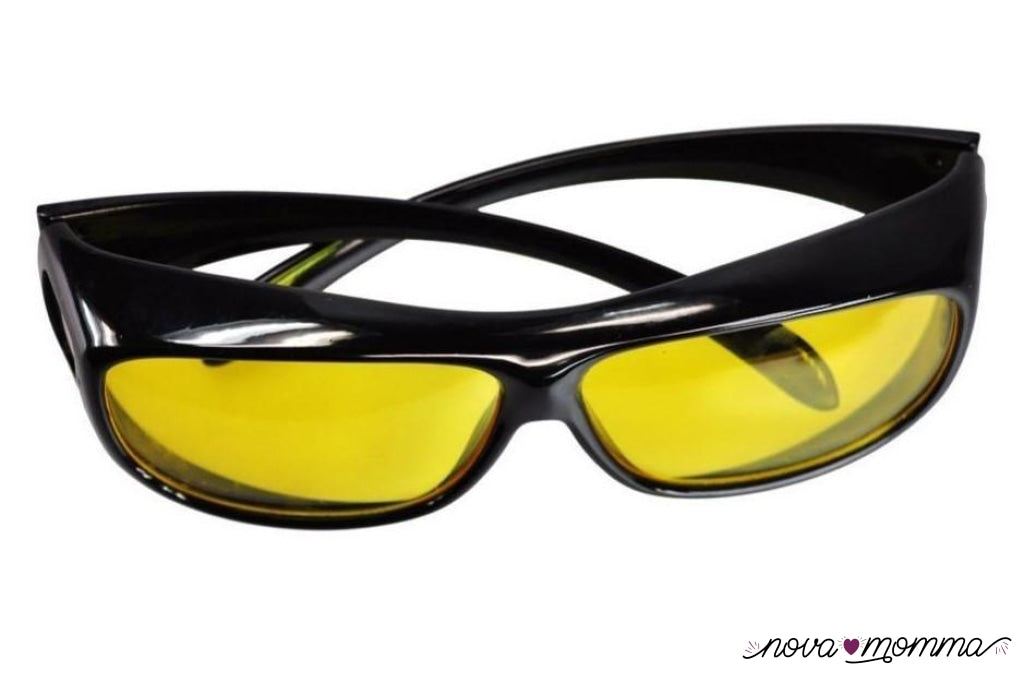 Night Vision Anti-Glare Wraparound Glasses