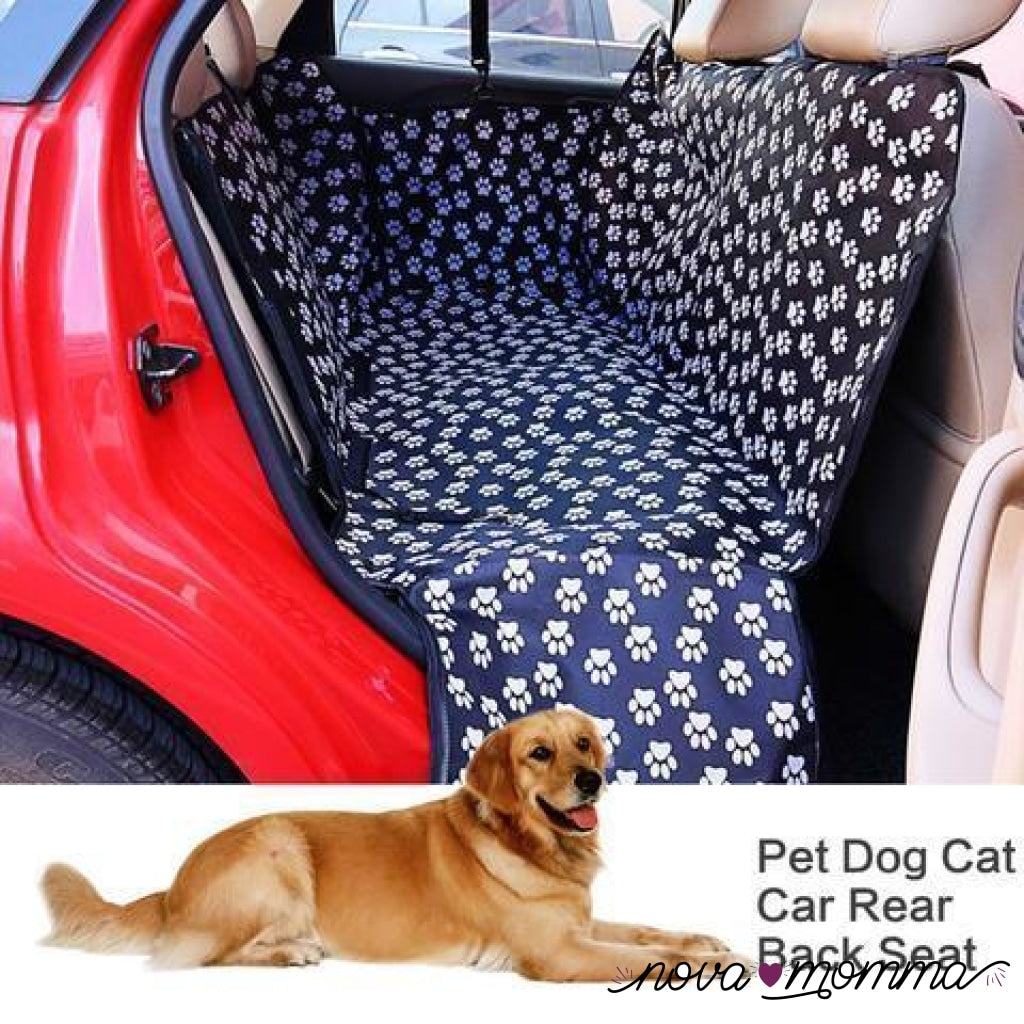 Paw Pattern Dog Seat Cover