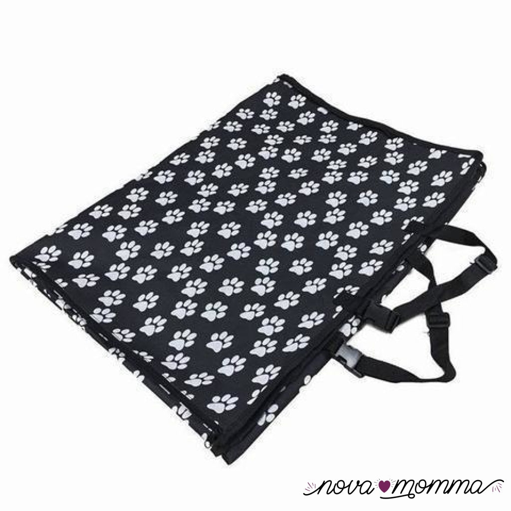 Paw Pattern Dog Seat Cover