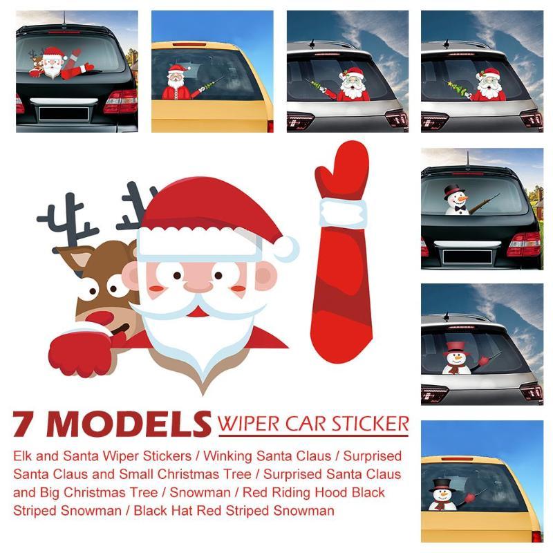 🎅⛄ Christmas Wiper, Rear Windshield Wiper Sticker