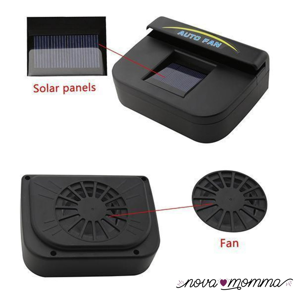 Solar Powered Car Window Windshield Auto Air Vent Cooling Fan-Car Accessories-Romancci.com