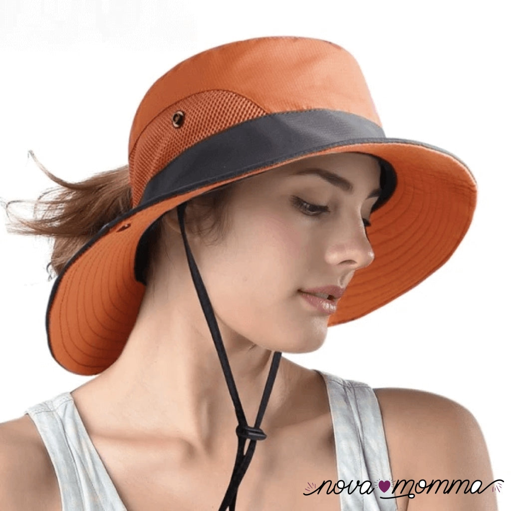 Uv Protection Foldable Sun Hat 50% Off Orange